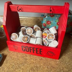 Red Coffee Pod Holder